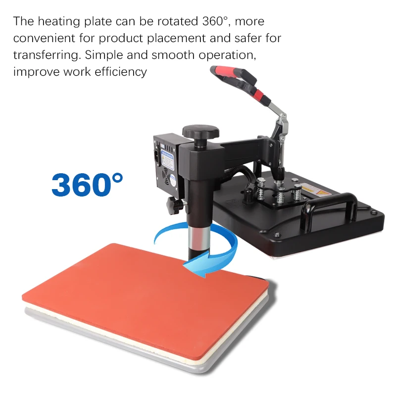Multifunction Heat Press Transfer Machine Sublimation 5 in 1 Heat Press Machine for T-Shirt/Hat/Mug/Plate