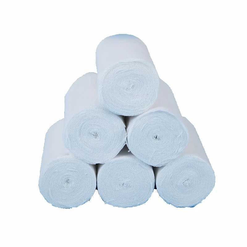 Cotton fabric dressing gauze bandage rolls standard absorbent sterile gauze bandage roll