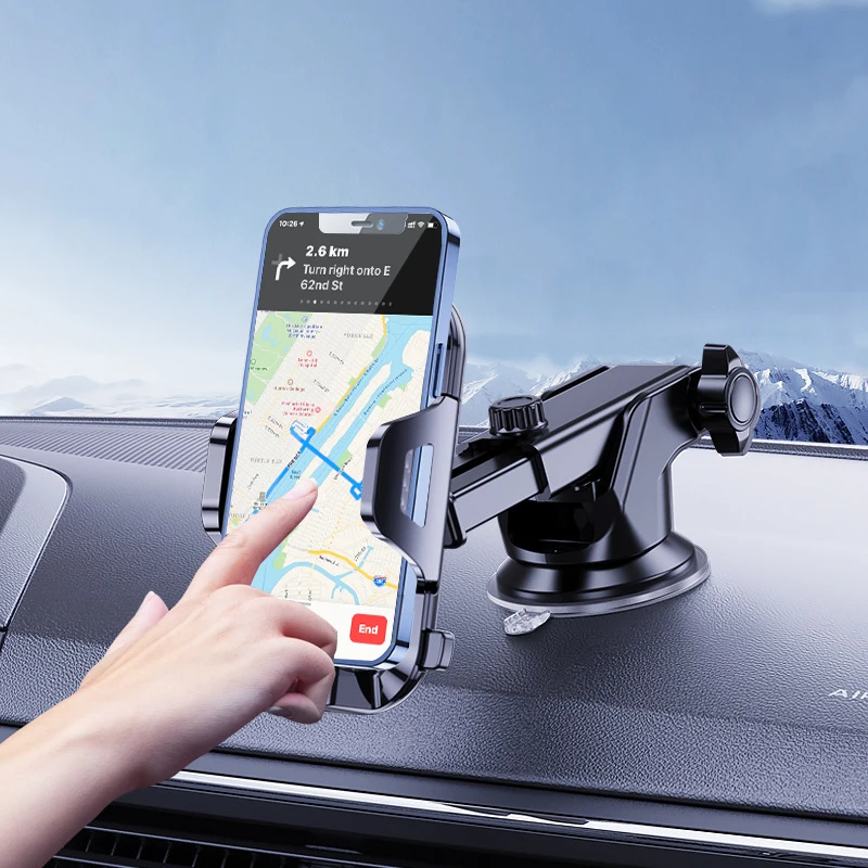 2 in 1 Hot  Air Vent Phone Cradle Car Mount Phone Holders Stand Suction Cup For Windshield Dashboard Car Mobile Phone Holders