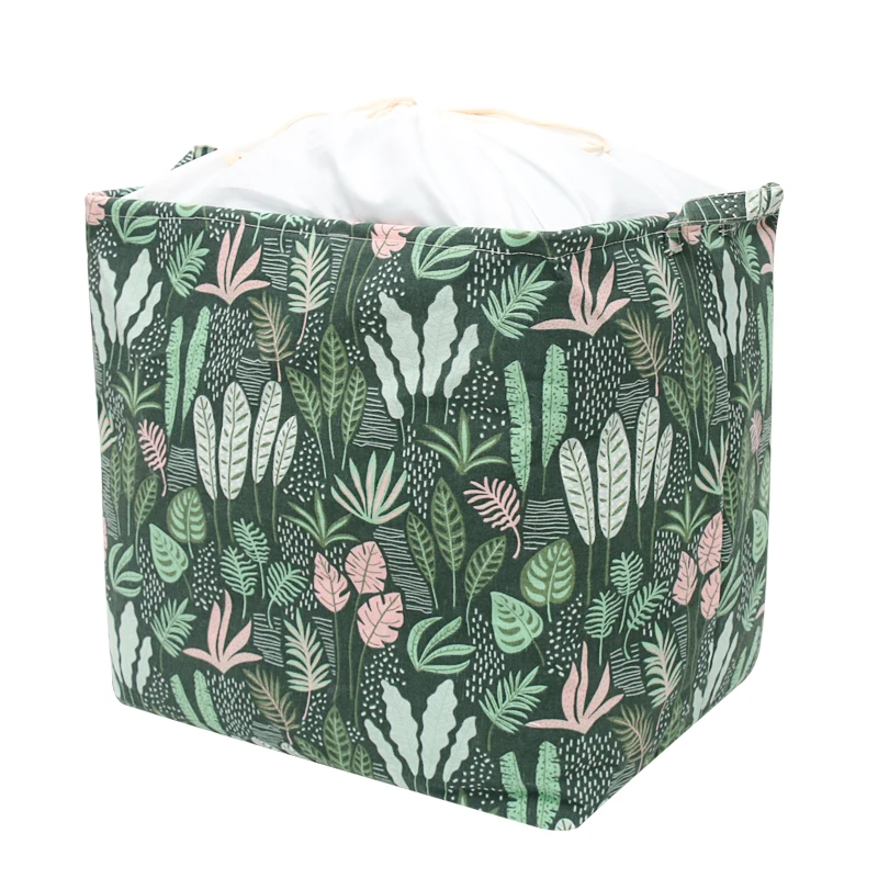 Cotton Laundry Basket Bins With Handles,Laundry Basket Kid Toy Storage Boxes Bin Organizer