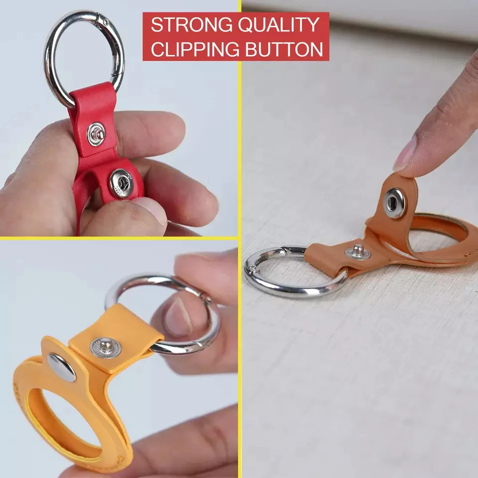 New PU Leather Case Protective Keychain Holder For Airtag Apple