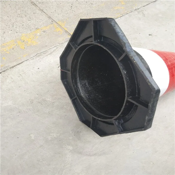 America 60cm Traffic Safety Rubber Cones With Reflective Collar Reflective Cone Collar Reflective Sticker For Traffic Cone