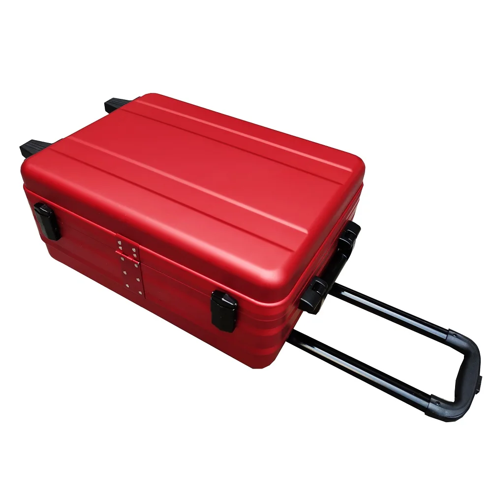 2023 High Quality Carry-on Aluminum trolley Case Pilot cast suitcase hardshell travel Luggage made in China
