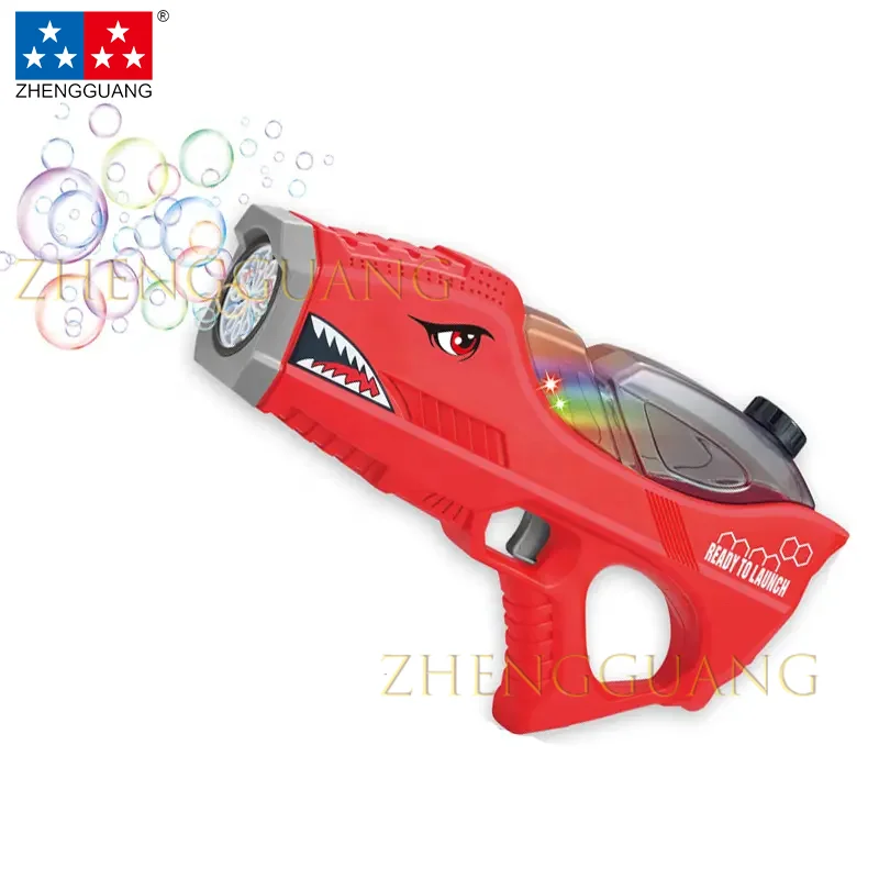 Оптовая продажа игрушек Zhengguang машинка для приготовления пузырей акулы забавная электрическая автоматическая машина пистолет детей