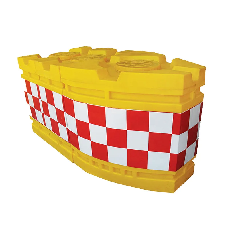 Molding water and sand can be assembled prevent collision guardrail double hole construction anti - collision bucket