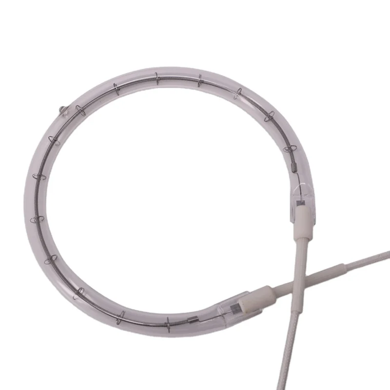 Infrared heat lamp 600w circular halogen infrared heater lamp infra red heating element round