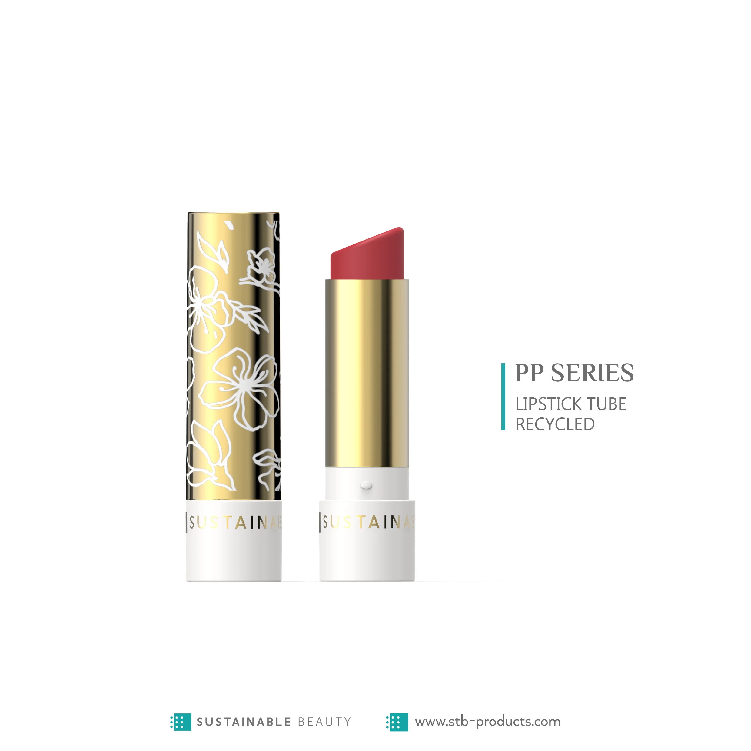 luxury cosmetic packaging for Recyclable plastic PP lipstick tube eco friendly