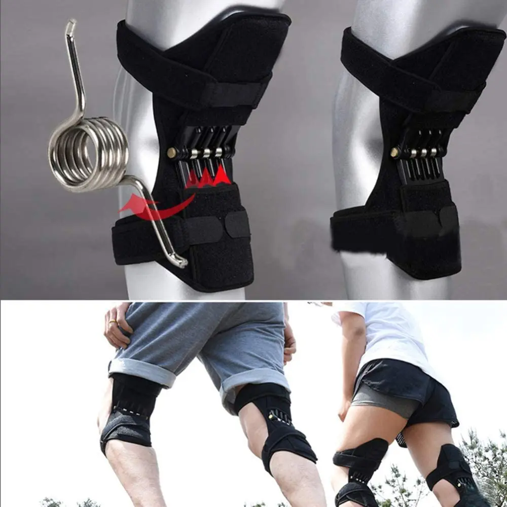Joint Support Knee Pads Knee Protection Booster Power Spring Force Compression Sports Running Force Stabilizer Outdoor Activity