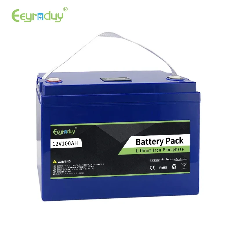 12V 100AH многократного цикла глубокого заряда-разряда LiFePO4 батарейный блок 12 8 V Lipo4 литий-железо-фосфатный литий-ионные аккумуляторы для игры в гольф EV системы солнечной энергии Power Bank