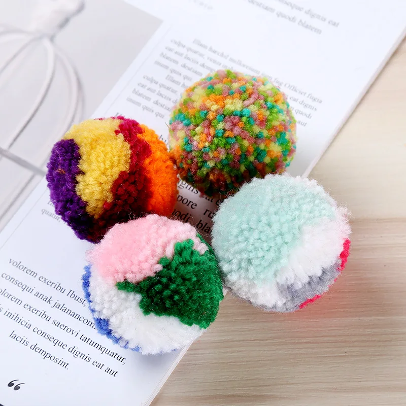 Kindergarten Early Education Toys Color-matching Wool Pompom Wholesale Custom Christmas Decorations Polyester