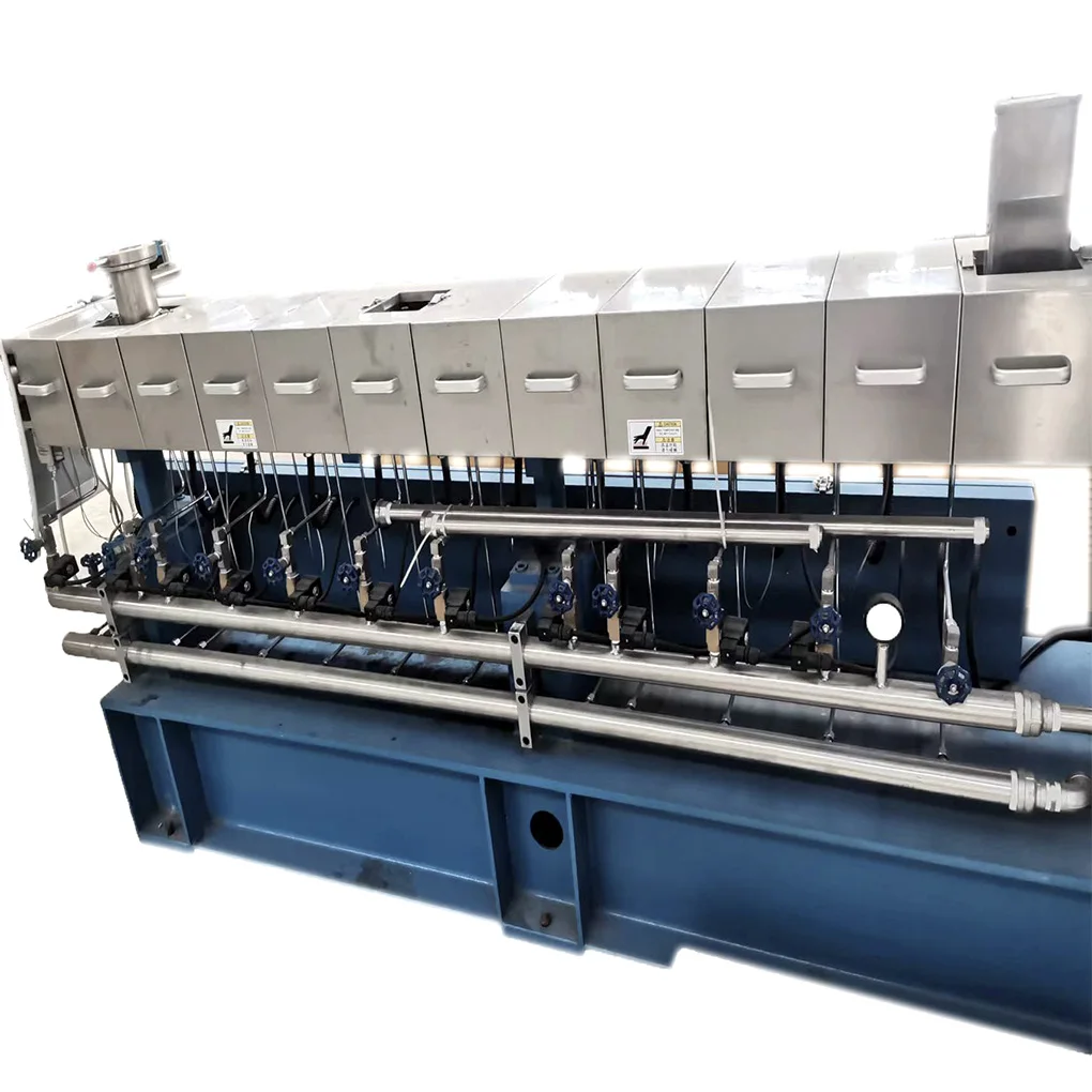 Biodegradable Starch Granules Making Machine Twin Screw Plastic  Extruder Extrusion Line