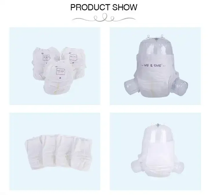 Unisex Super Quality Soft Plain Hot Anti Style Fabric Cloth Touch Stocklot 12 Hours Protection Baby Diapers for Infants