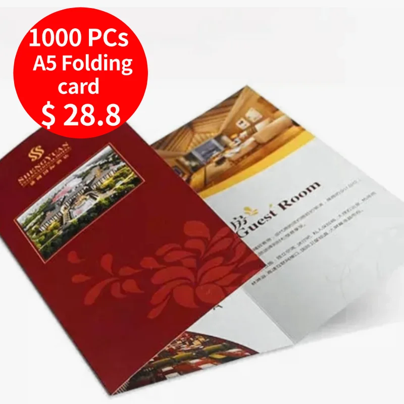 Double Sided A5 A6 Luxurious Glossy Lamination Custom Size Printing Design Paper Advertisement Postcard Flyer