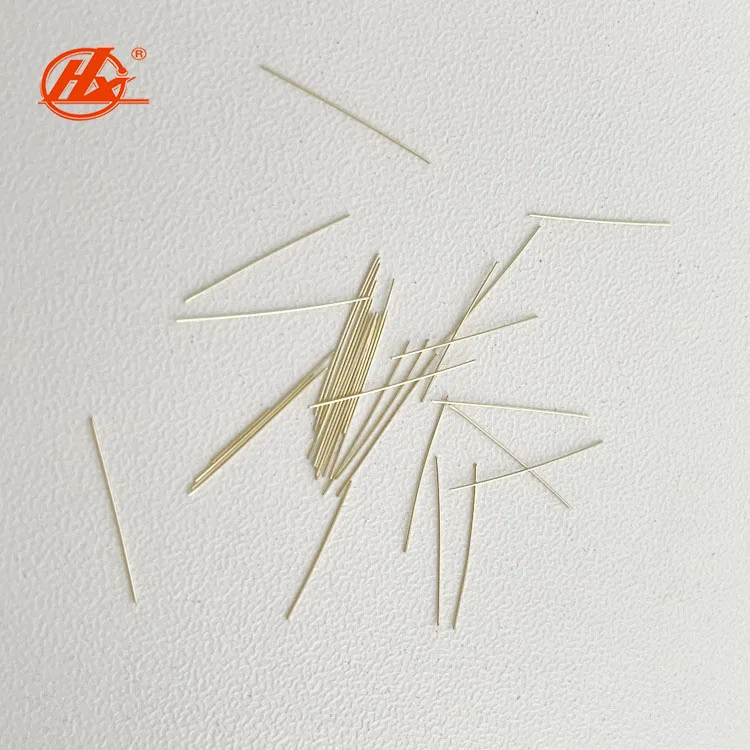 0.2mm/13mm Micro Steel Fiber with Copper Coating for Concrete Slab