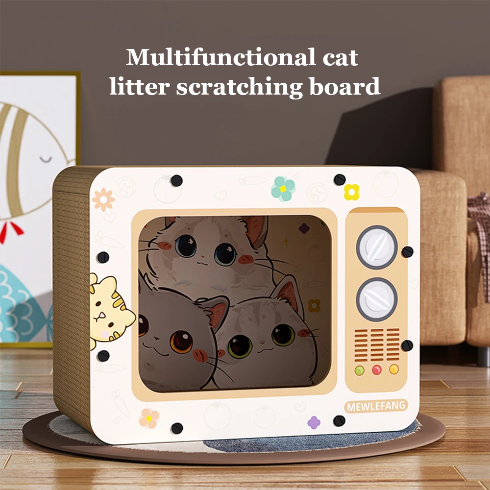2024 Corrugated Eco Friendly Scratching Cardboard Cat Scratcher House