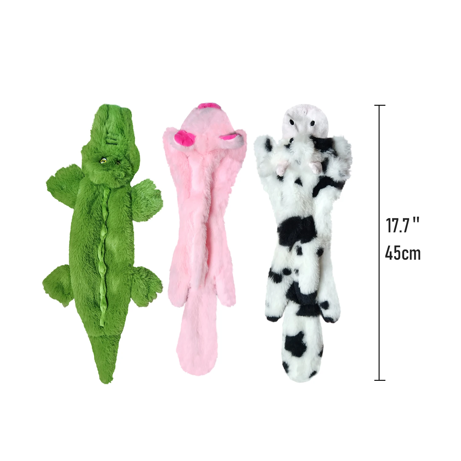 C4P  Pet Toy with Durable Double Layer Fabric with Two Squeakers for Small Large Breeds Chew Toys plush toys no stuffing