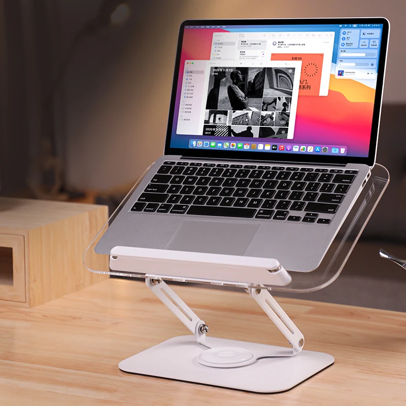 acrylic open book holder laptop stand