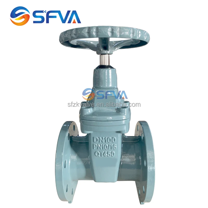 SFVA BRAND din 3352 f4 Heavy type GGG50 QT500 4 inch DN100 gate valve price