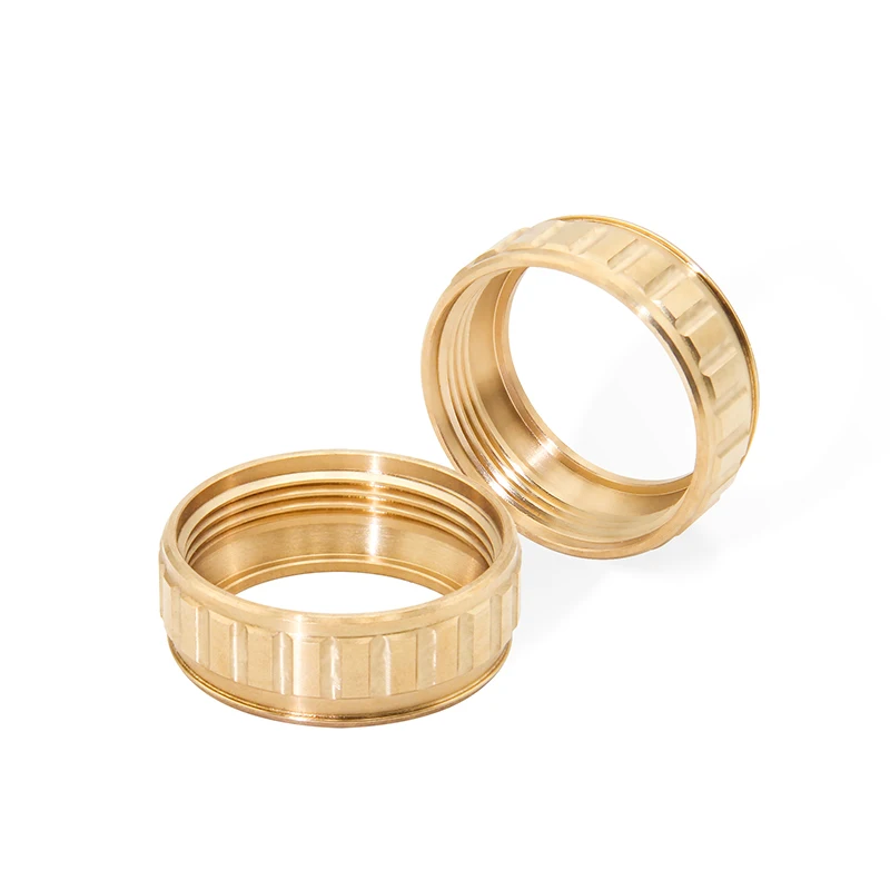 CNC Machining Hex Knurled Thumb Brass Knurling Insert Metal Round Custom Long Female Nuts