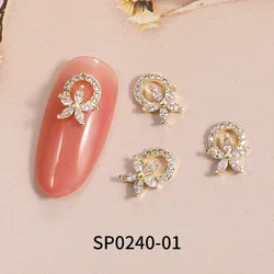 2022 new manicure zircon net red manicure bow ornament three-dimensional bear super flash rhinestone nail decoration