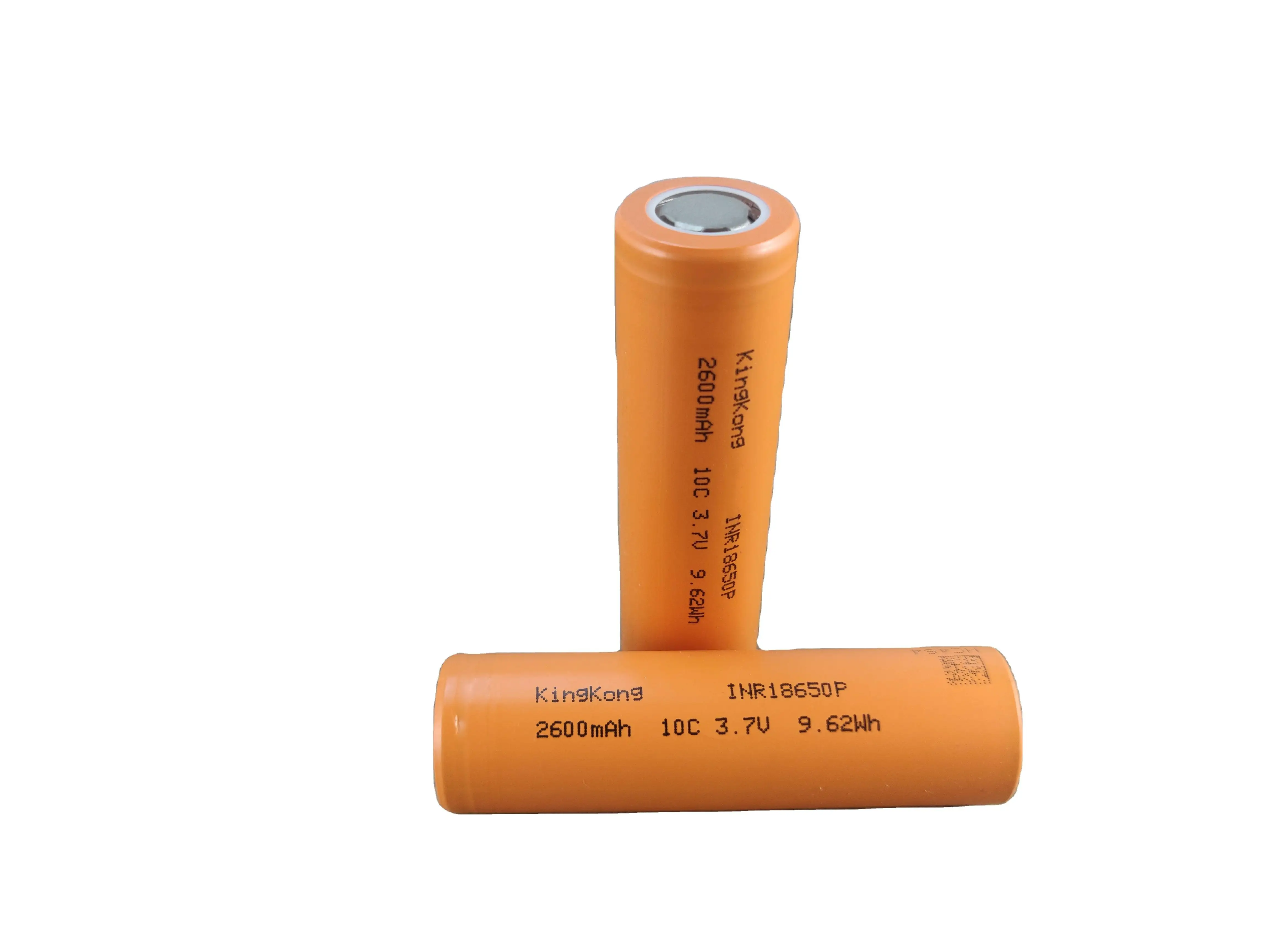 Kingkong INR18650 2600mAh INR 18650 10C 26A 3.7V Cylindrical Lithium Li-ion battery cell