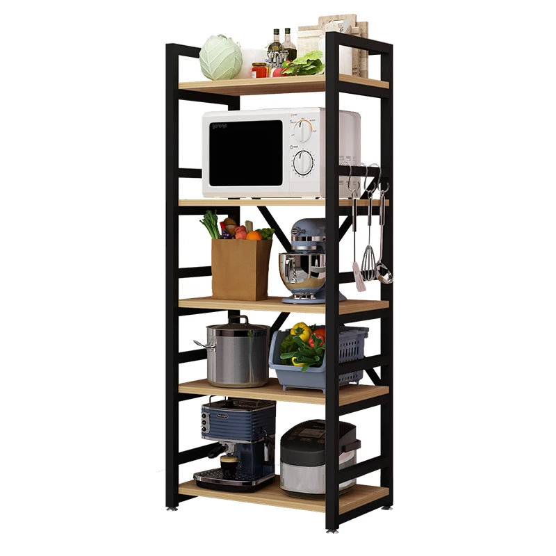 Multipurpose Kitchen Storage Holders Metal Wood Microwave Oven Shelf Stand Kitchen Storage Shelf
