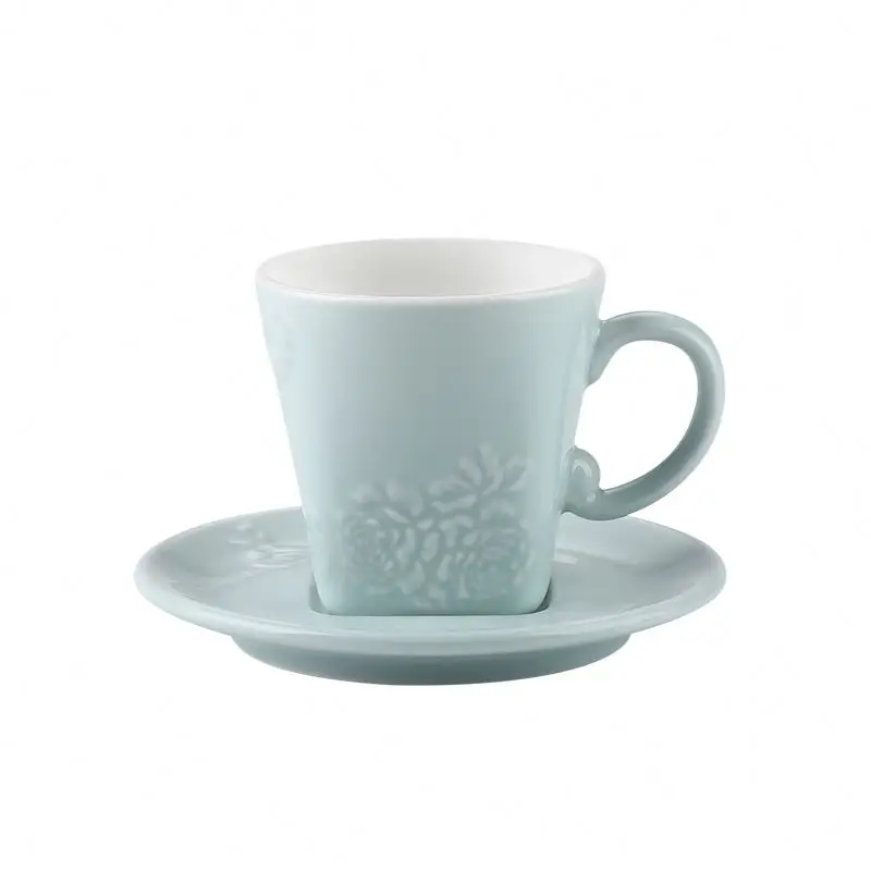 
Elegant nice design New bone China Afternoon Tea Coffee cup Ceramic Cup And Saucer Set 