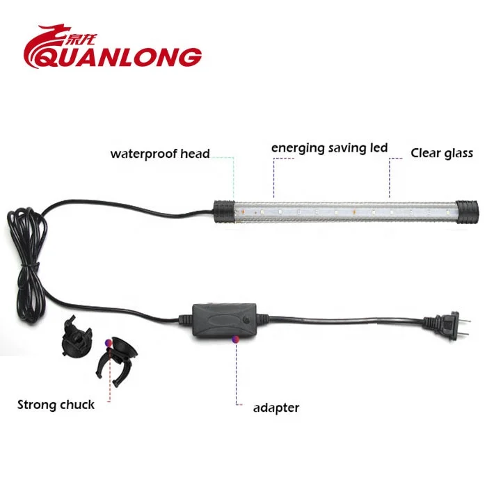 Quanlong T4 20 40 60 80 90 100 120 150 submersible changing color rgb fish tank light marine led aquarium light