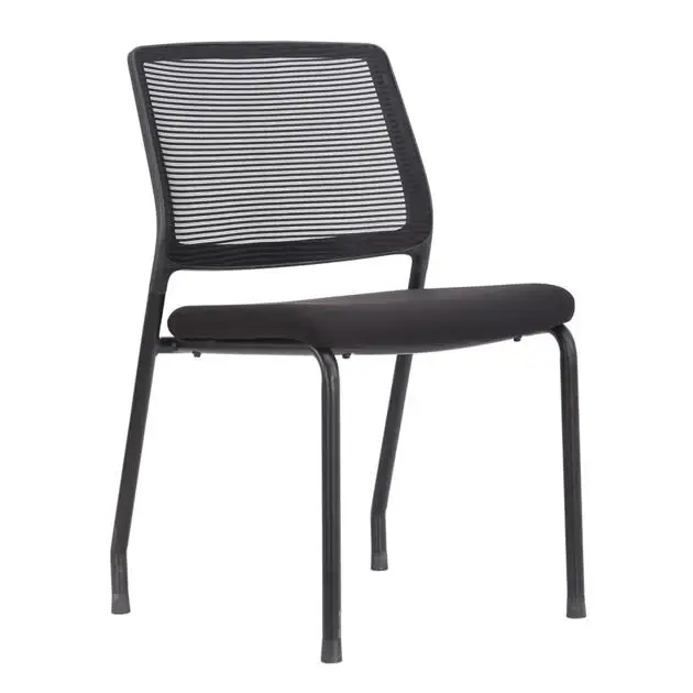 Office furniture good price easy moveable stackable office meeting room four legs chair for training