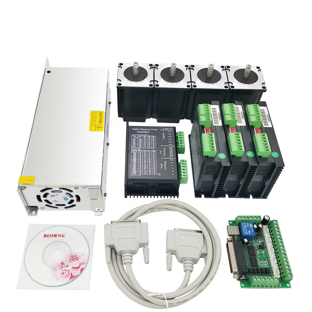 milling machine 4 axis nema23 cnc stepper motor kit