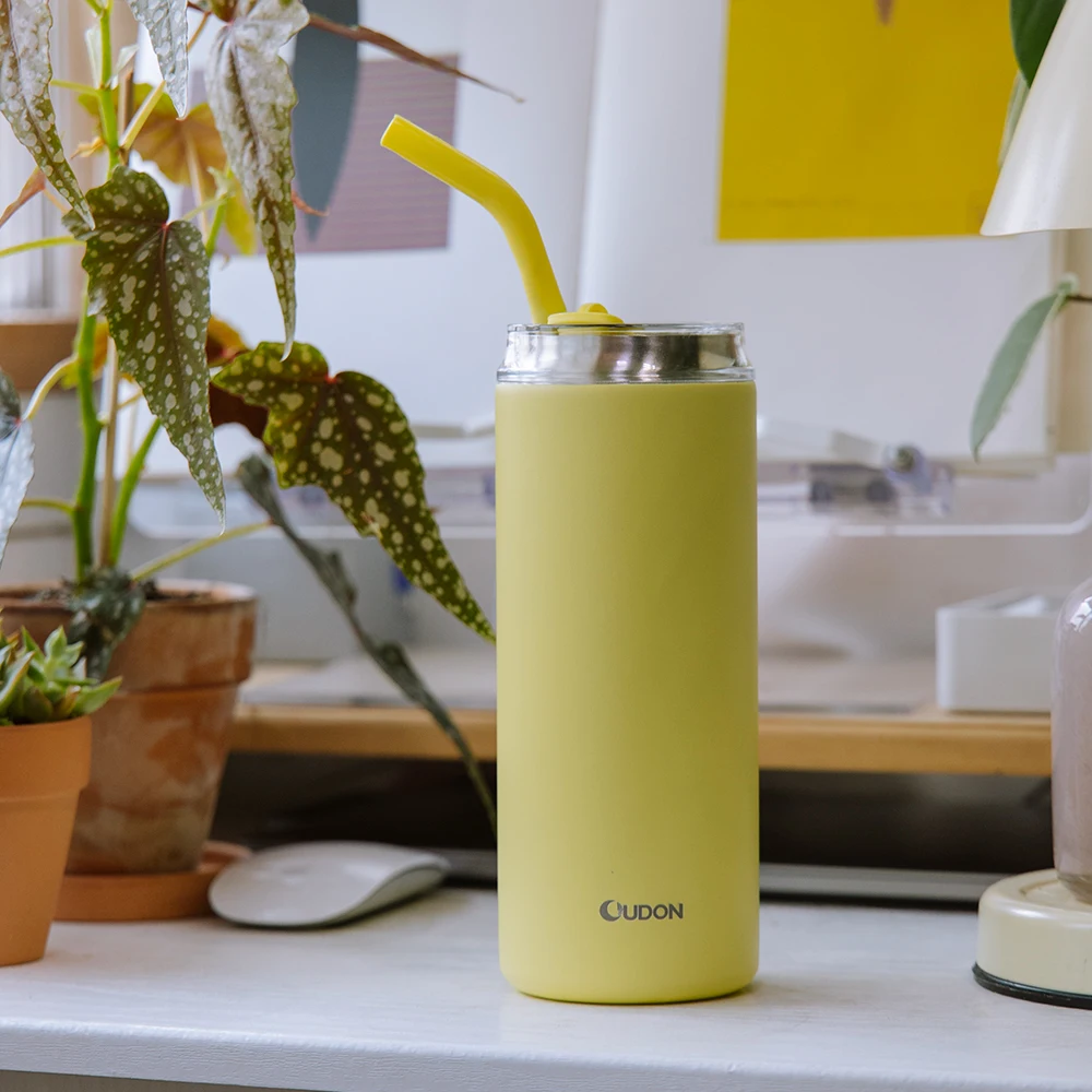 Powder Coated 20oz Custom Painting Color Double Wall Stainless Steel Travel Mug With Lid And Straw