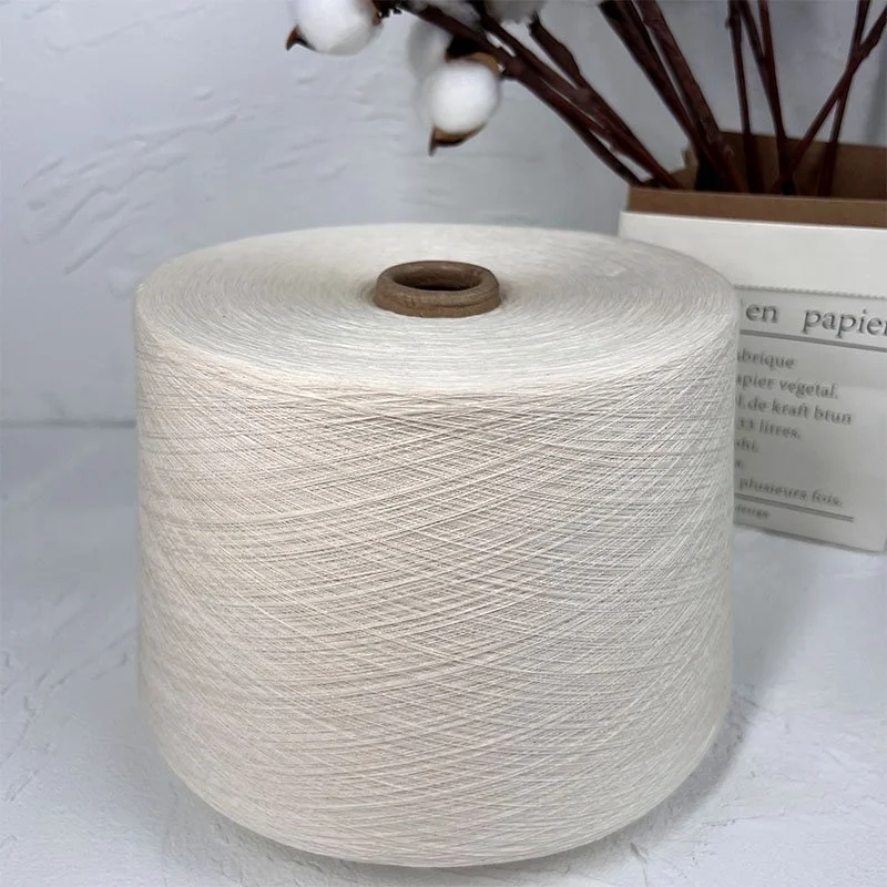 Knitting yarn 100% Cotton cone Ne 50/1 Raw White yarn pure cotton Combed Compact Spinning Yarn