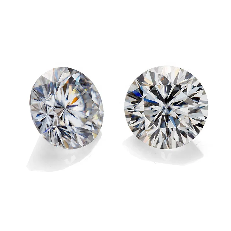 Wholesale Manufacturer GRA Lab Created Gemstone Jewelry Making Available VVS1 DEF White 16Hearts 16Arrows Round Loose Moissanite