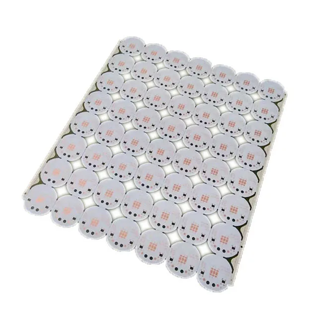 Алюминий база один слой круглой формы печатной платы с osp и белый припой маска