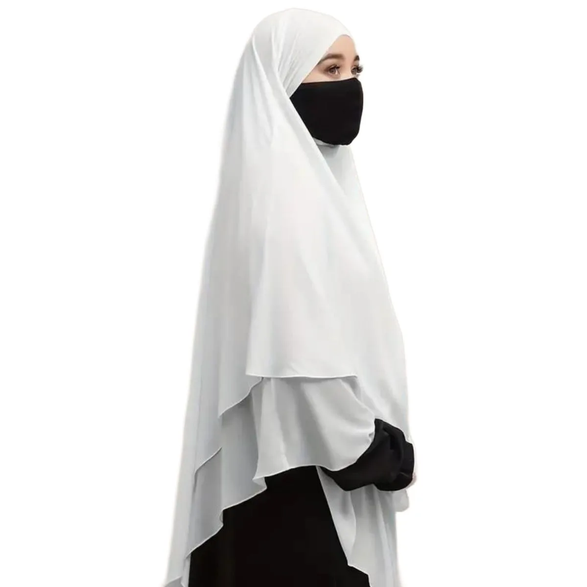 Nida Fabric Prayer Niqab Khimar Hijab Of Traditional Islamic Muslim Women Clothing & Accessories