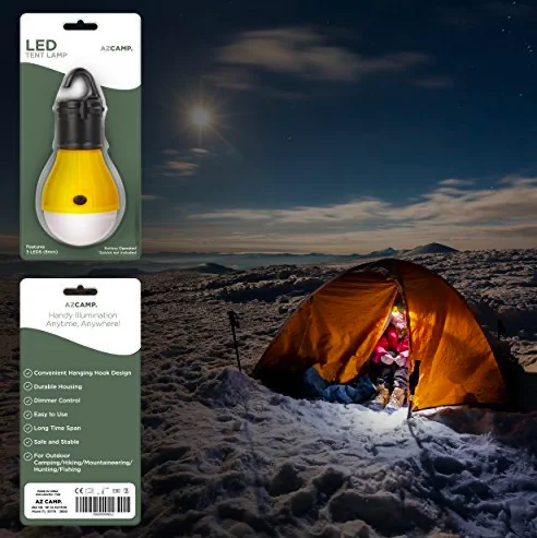 Outdoor waterproof Camping Equipment Lantern Tent Light Mini Portable LED Bulb