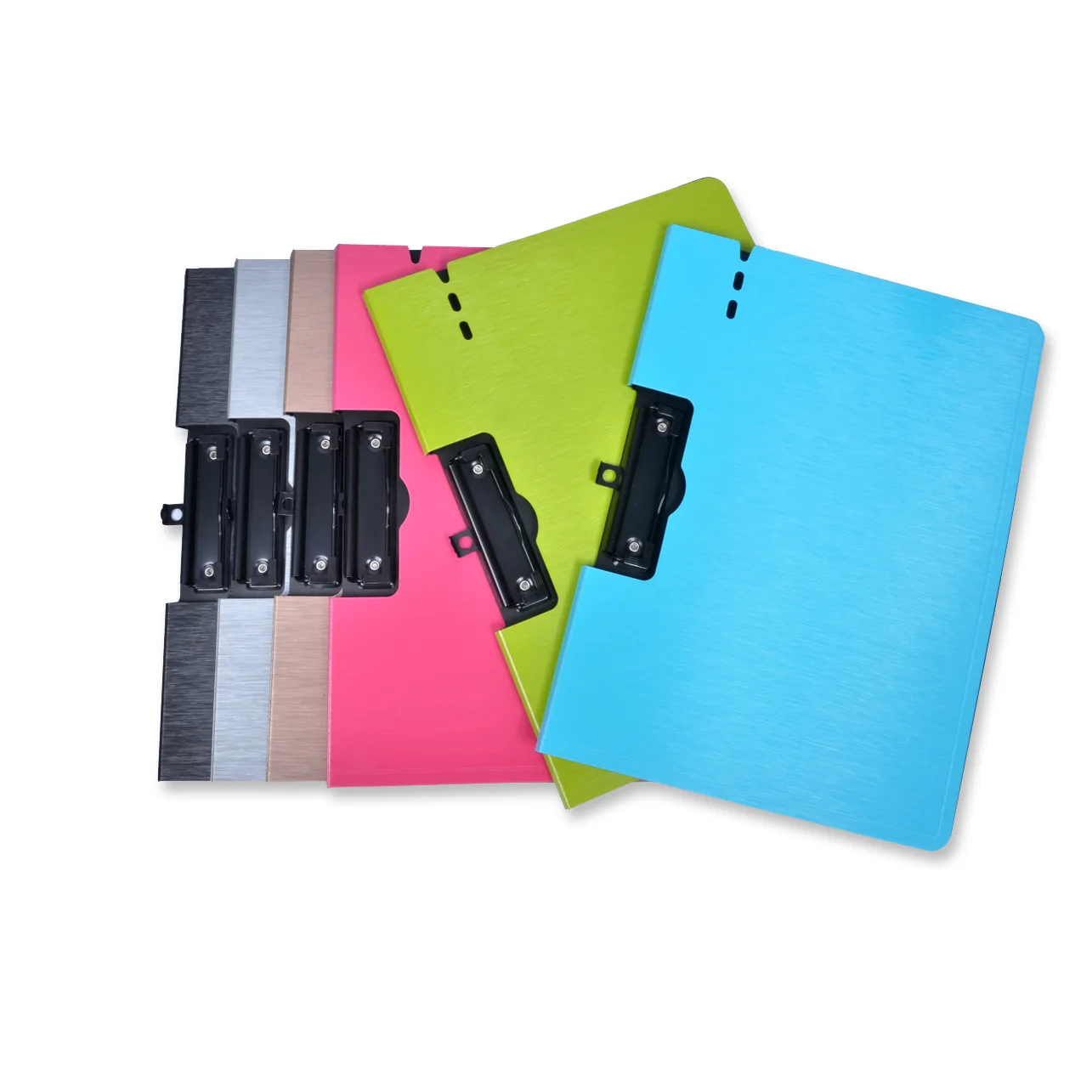 Factory Wholesale A4 double fold folder PP foam office folding file splint folder paper storage folders with Side splint