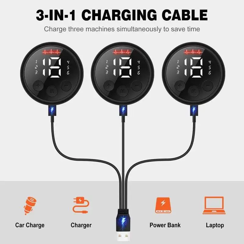 Grexemin ABS Stimulator Workout Equipment Ab Machine USB Rechargeable Gear Strength Training Equipment for Men and Women