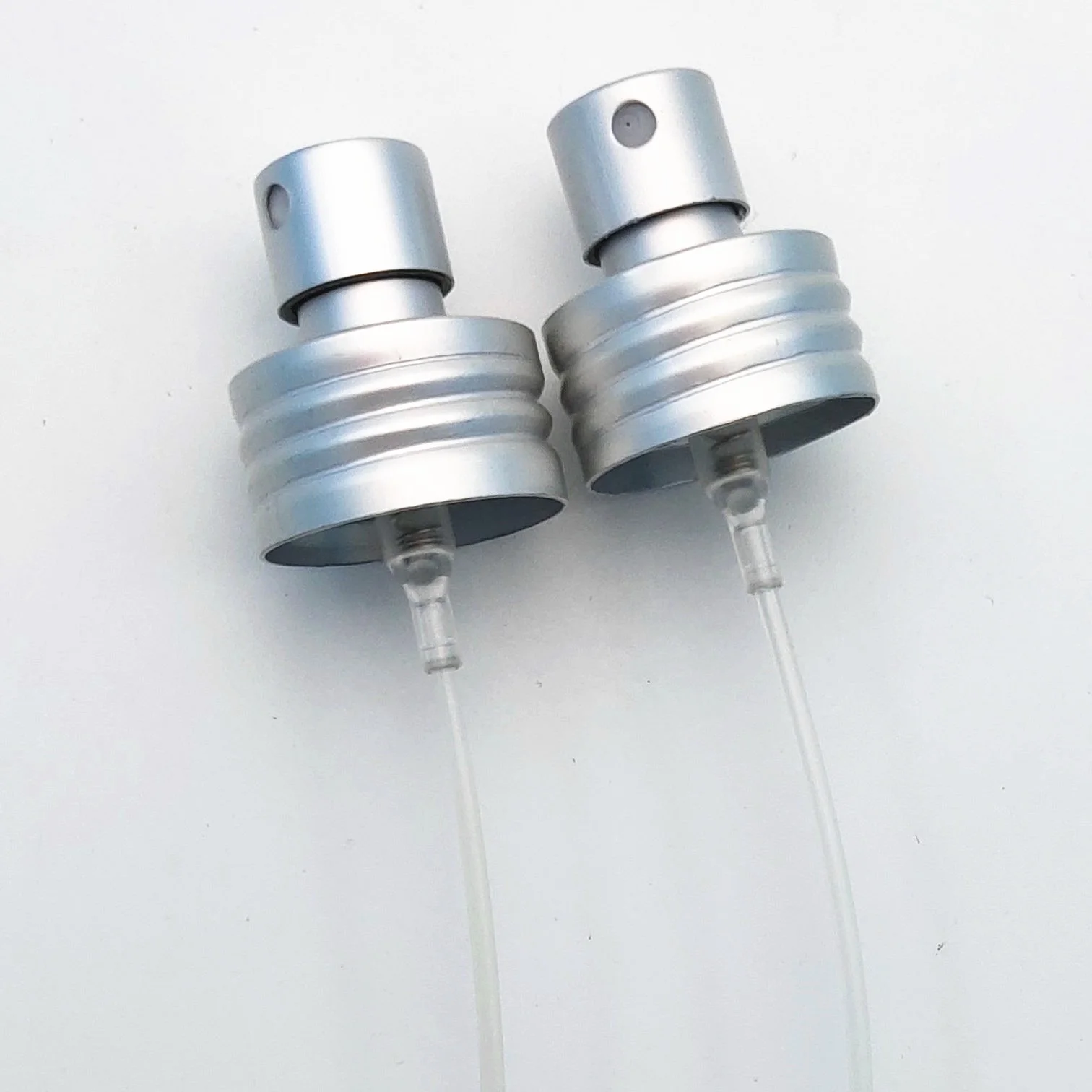 20/400 aluminum metal silver short screw mist sprayer with plastic clip