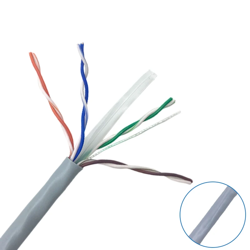 Компьютерный Ethernet-кабель KICO сетевой UTP CAT6 100 метров кабель