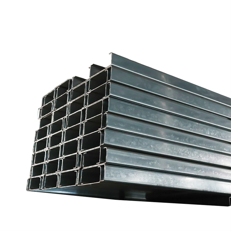 Q235/SS400 50-400mm cold formed steel profile channel U / C section shaped steel channels purlins price