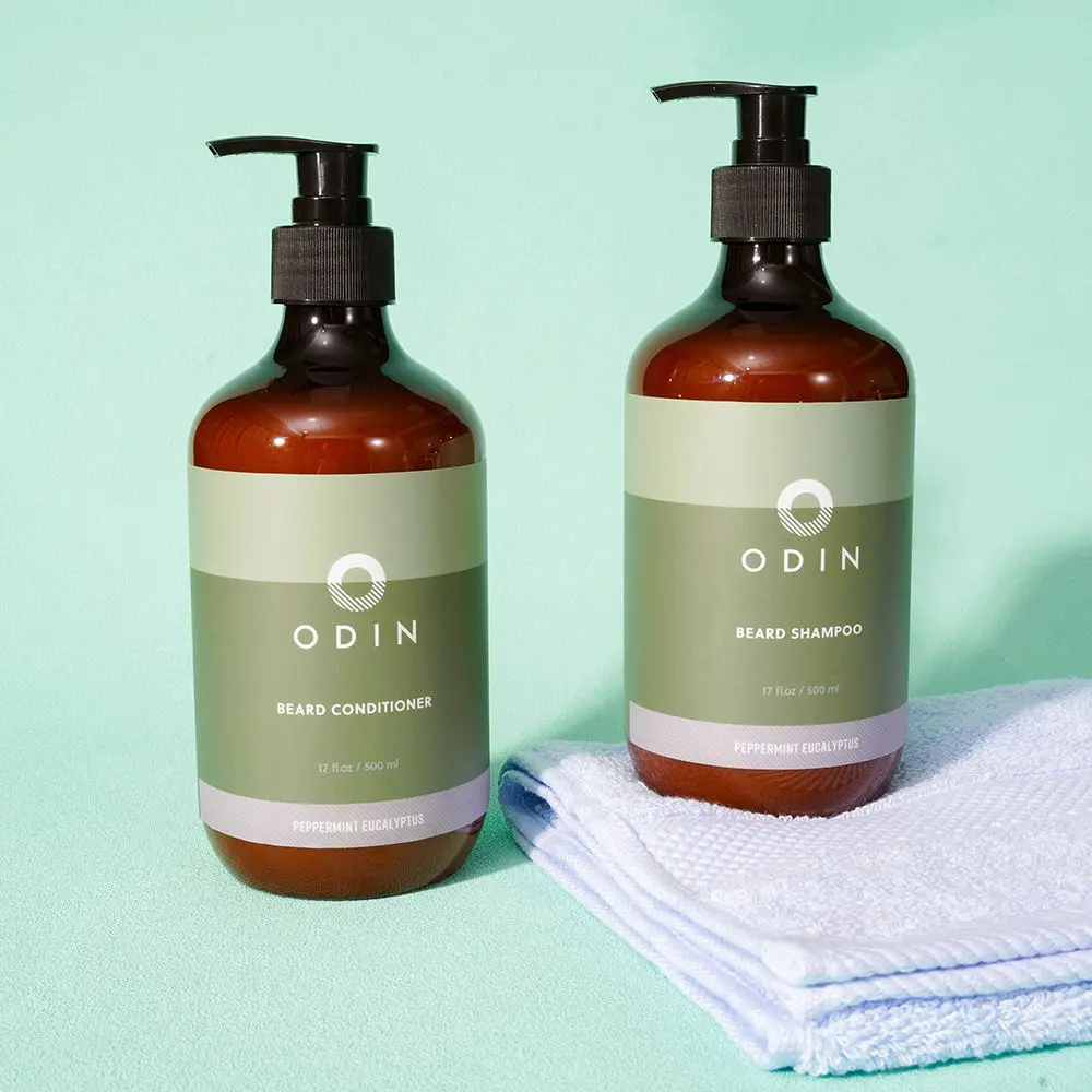 Оптовая продажа Oem/Odm частные этикетки, органический мужской шампунь для бороды и кондиционер для мужчин, шампунь для окрашивания усов и бороды