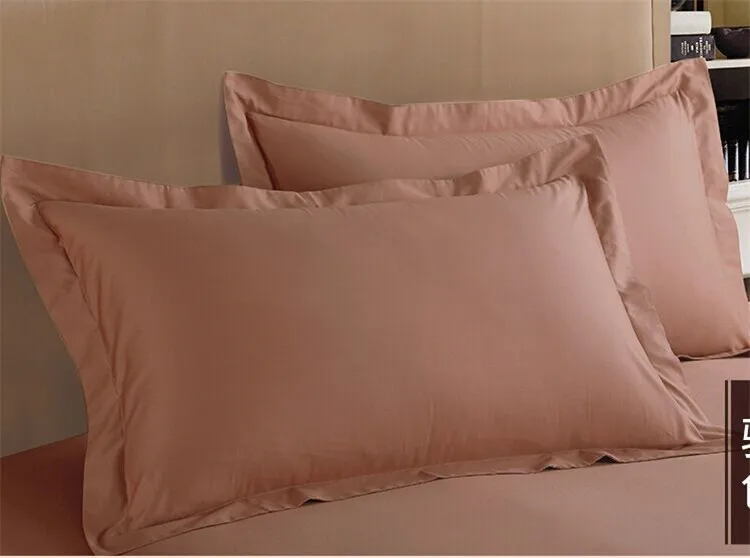 100% Cotton hotel bed cotton fabric pillow case 2-pack standard pillow protectors