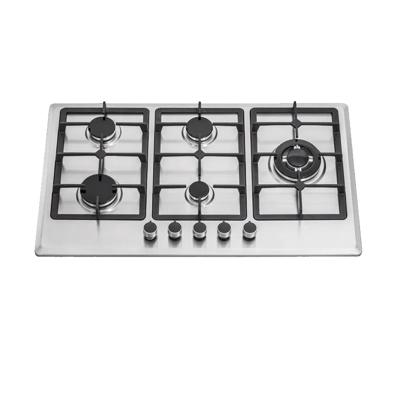 2024 Jiaye JY-S5108 New arrivals Professional Electronic Ignition stainless steel gas stove 5 Burners Built In Gas stove