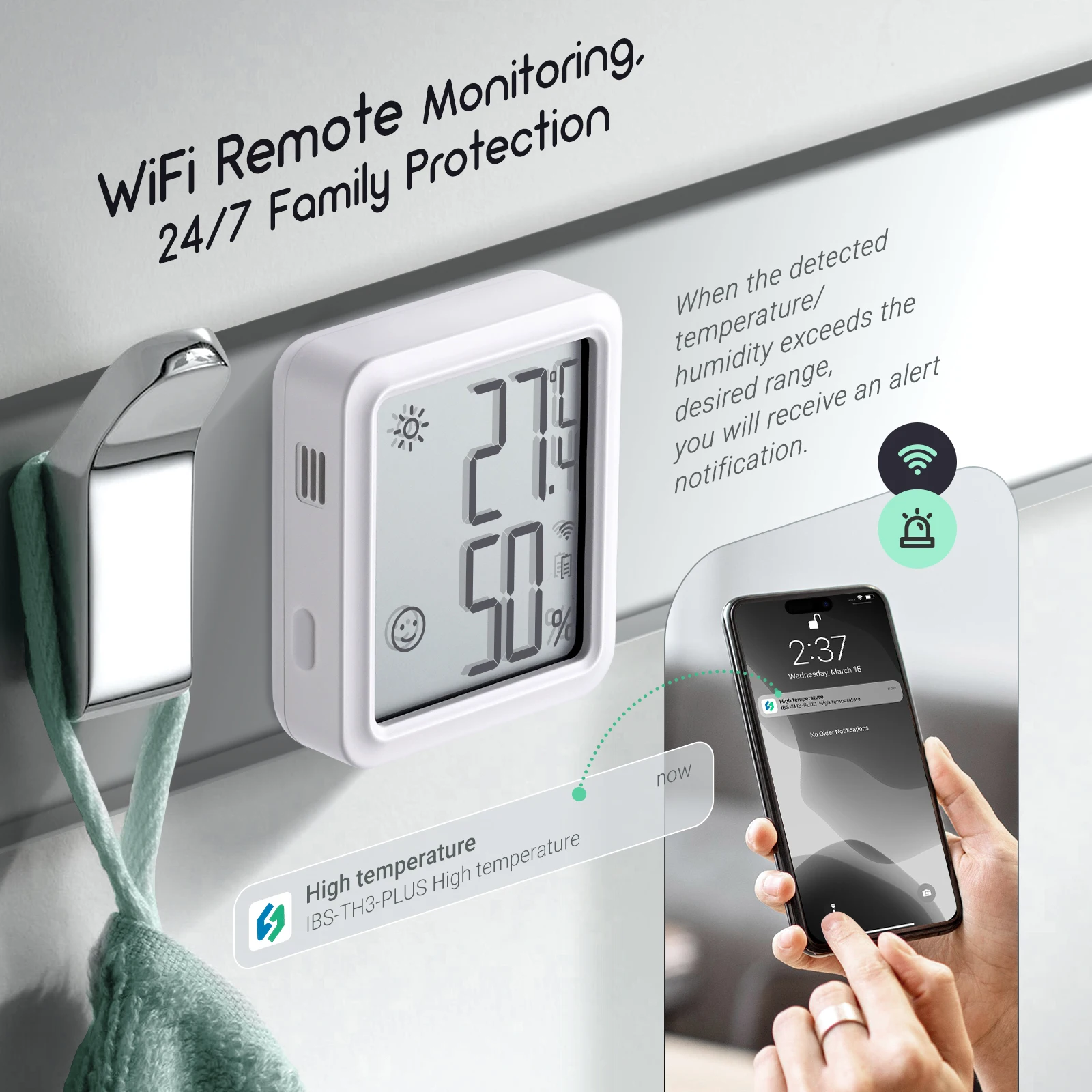Беспроводной Wi-Fi Термометр-Гигрометр