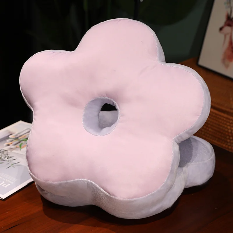 Custom Plush Cute Rainbow Colorful Hand Warmer Doll Stuffed Animal Toys Christmas Home Decorations Back Cushion Pillow Toy