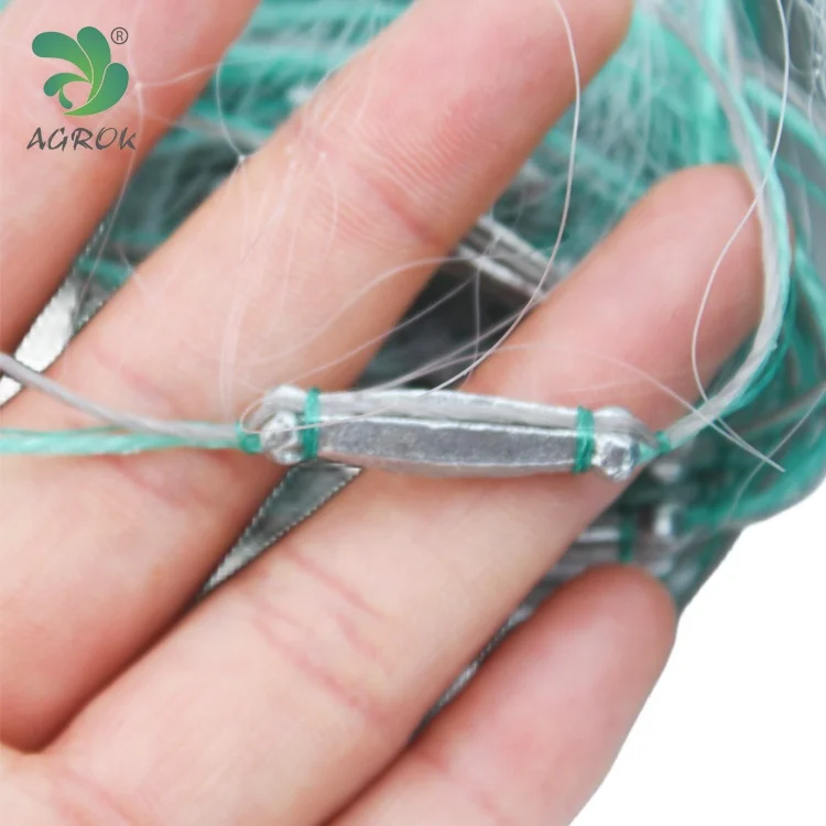 Hot sale 1 Layer/3 Layers Nylon Mono Gill Net fishing Net with Foam Float and Lead Button Sinker