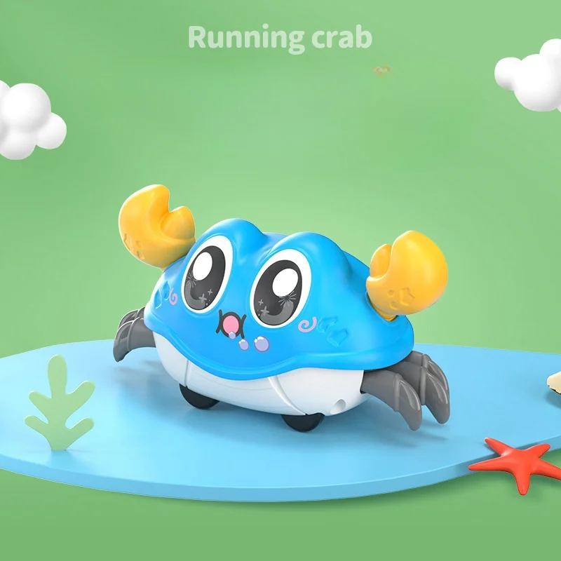 SongYi Over 3 Years Old Toddler Toys Crab Crawling  Tummy Time Kids Walking Toy