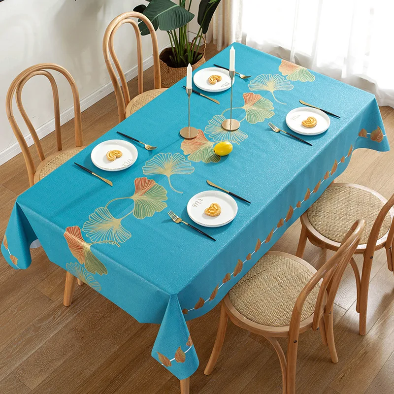 PVC waterproof oil proof and washing rectangular wear-resistant and non-slip table tablecloth