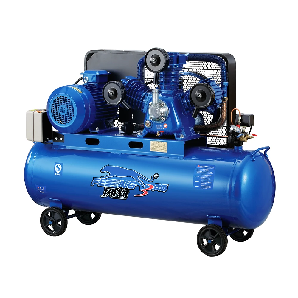 Factory High Pressure Electric Air Compressor 7.5Kw 10Hp Piston Belt Drive Air Compressor With 170L Tank